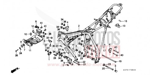 FRAME BODY XL125SB de 1981